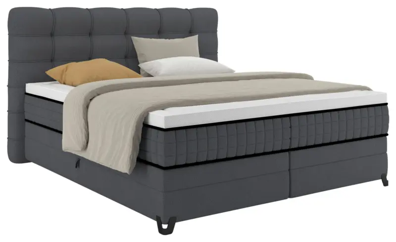 Boxspringbett Carmen C Anthrazit ca. 180x200cm