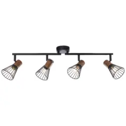 Deckenleuchte Manama in Schwarz max. 18 Watt Deckenlampe