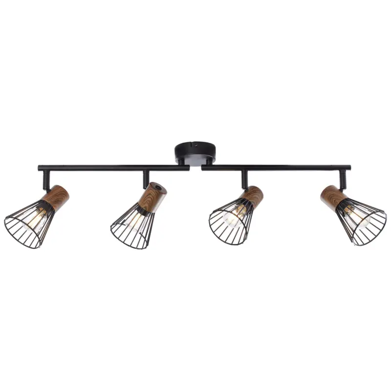 Deckenleuchte Manama in Schwarz max. 18 Watt Deckenlampe