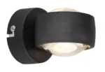 m&ouml;max Dornbirn - Ihr Trendm&ouml;belhaus in Dornbirn LED-Wandleuchte Randi Klar/Schwarz max. 7 Watt Wandlampe
