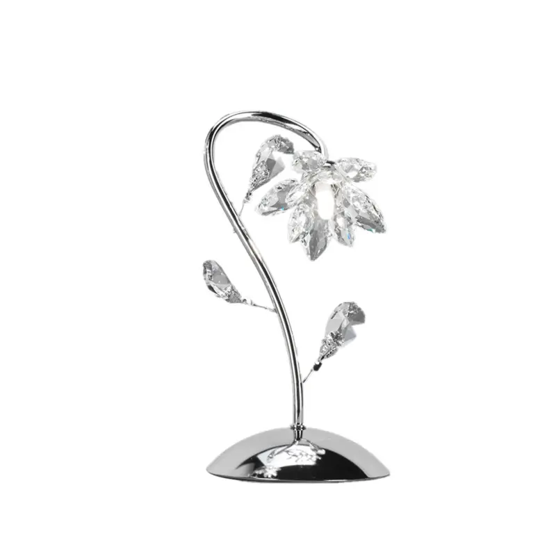 Kristall-Tischleuchte Chromfarben max. 3 Watt
