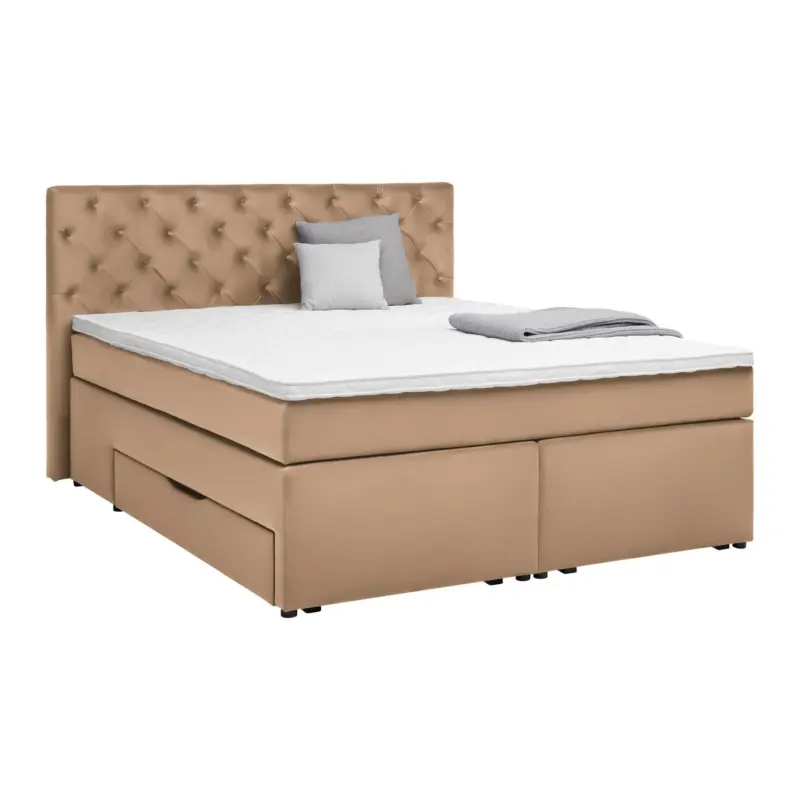 Boxspringbett Chester Terracotta ca. 180x200cm