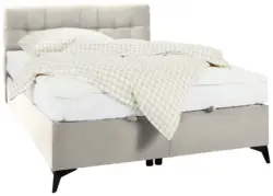 Boxbett in Beige ca. 140x200cm
