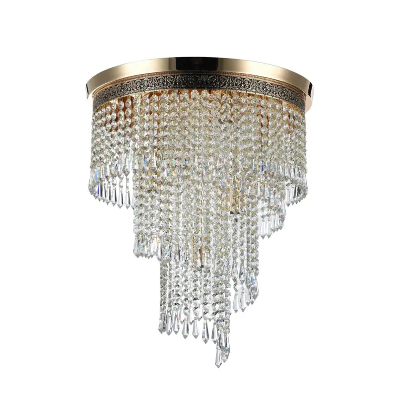 Kronleuchter Cascade Goldfarben max. 60 Watt