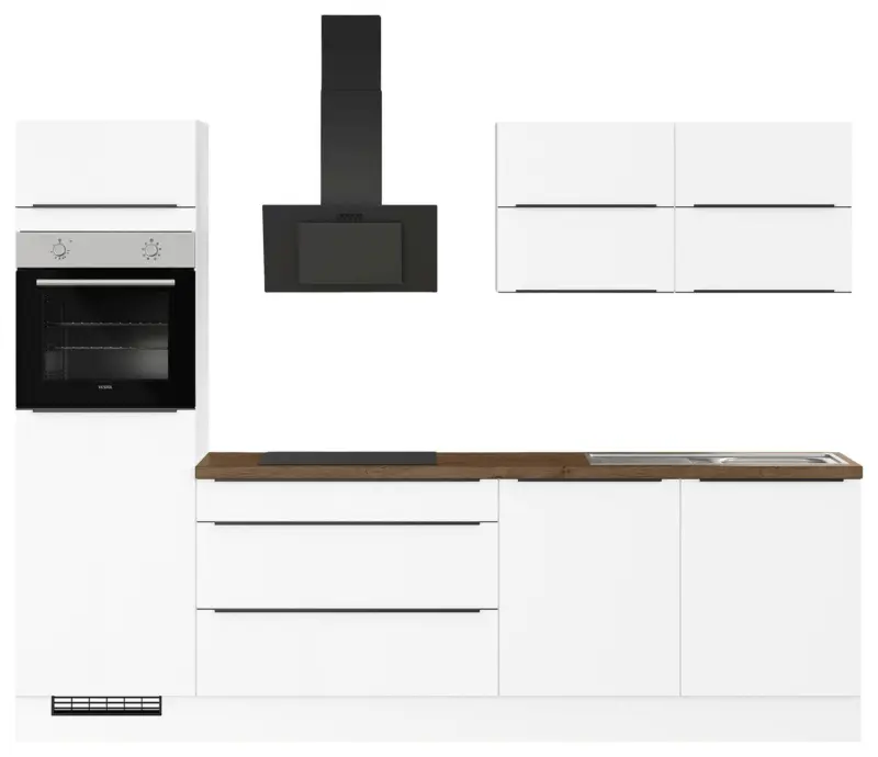 K&uuml;chenblock IBZ ohne Ger&auml;te ca. 280 cm Wei&szlig;