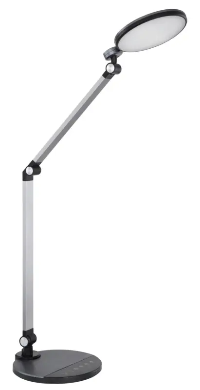 LED-Schreibtischleuchte Konsti Schwarz/Alu max. 10 Watt Schreibtischlampe