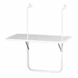 Balkonklapptisch ca. 40x60 cm Wei&szlig;