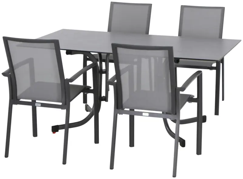 Loungegarnitur 5-tlg Velia aus Metall