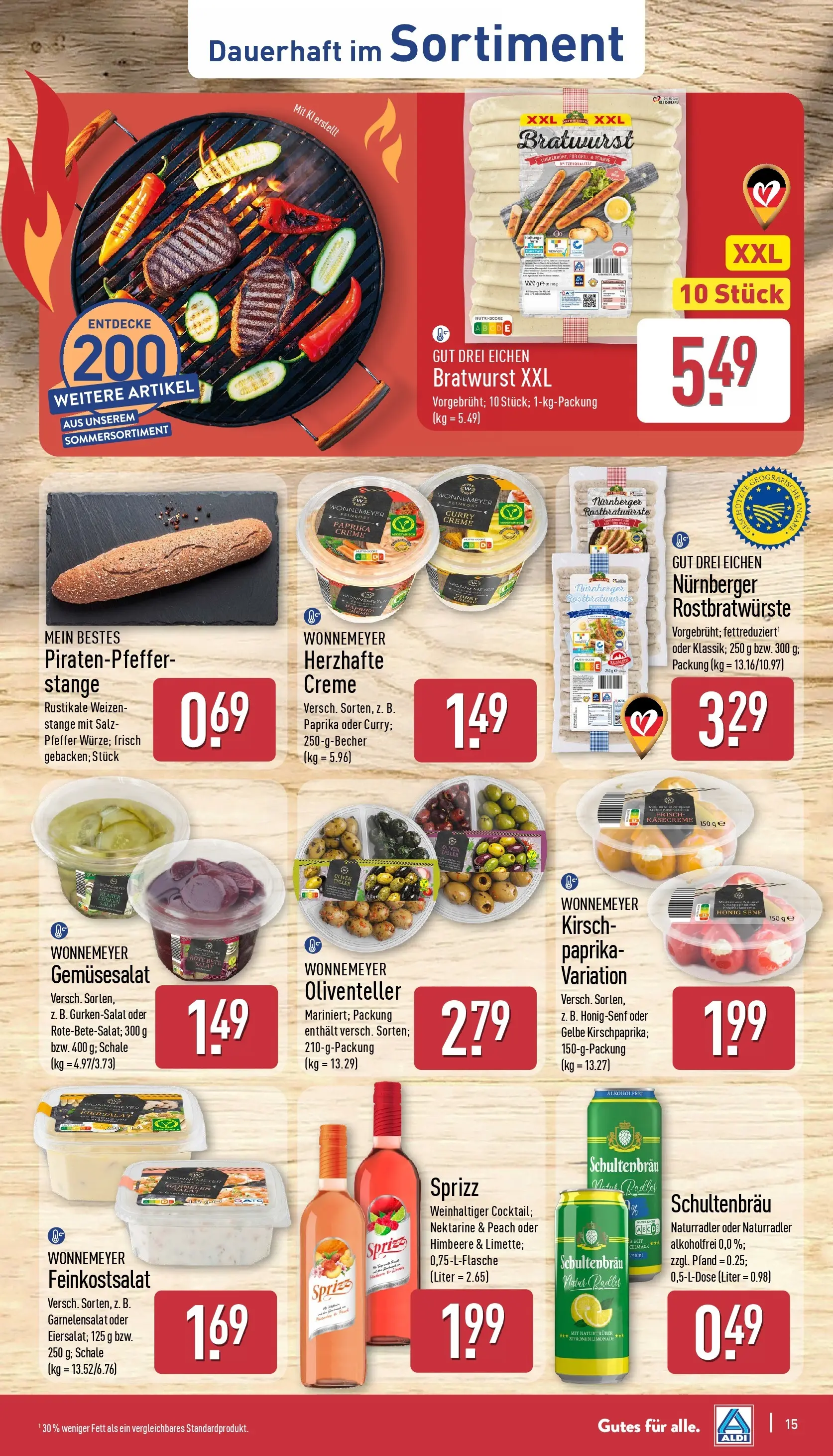 Aldi - ALDI Nord: Wochenangebote (ab 10.05.2026) » Angebote Online | Seite: 15 | Produkte: Creme, Radler, Salz, Salat