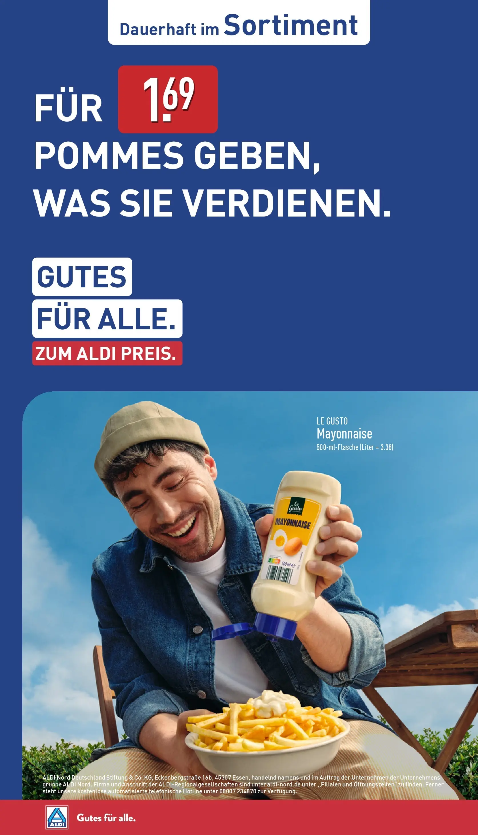 Aldi - ALDI Nord: Wochenangebote (ab 10.05.2026) » Angebote Online | Seite: 37 | Produkte: Pommes, Mayonnaise