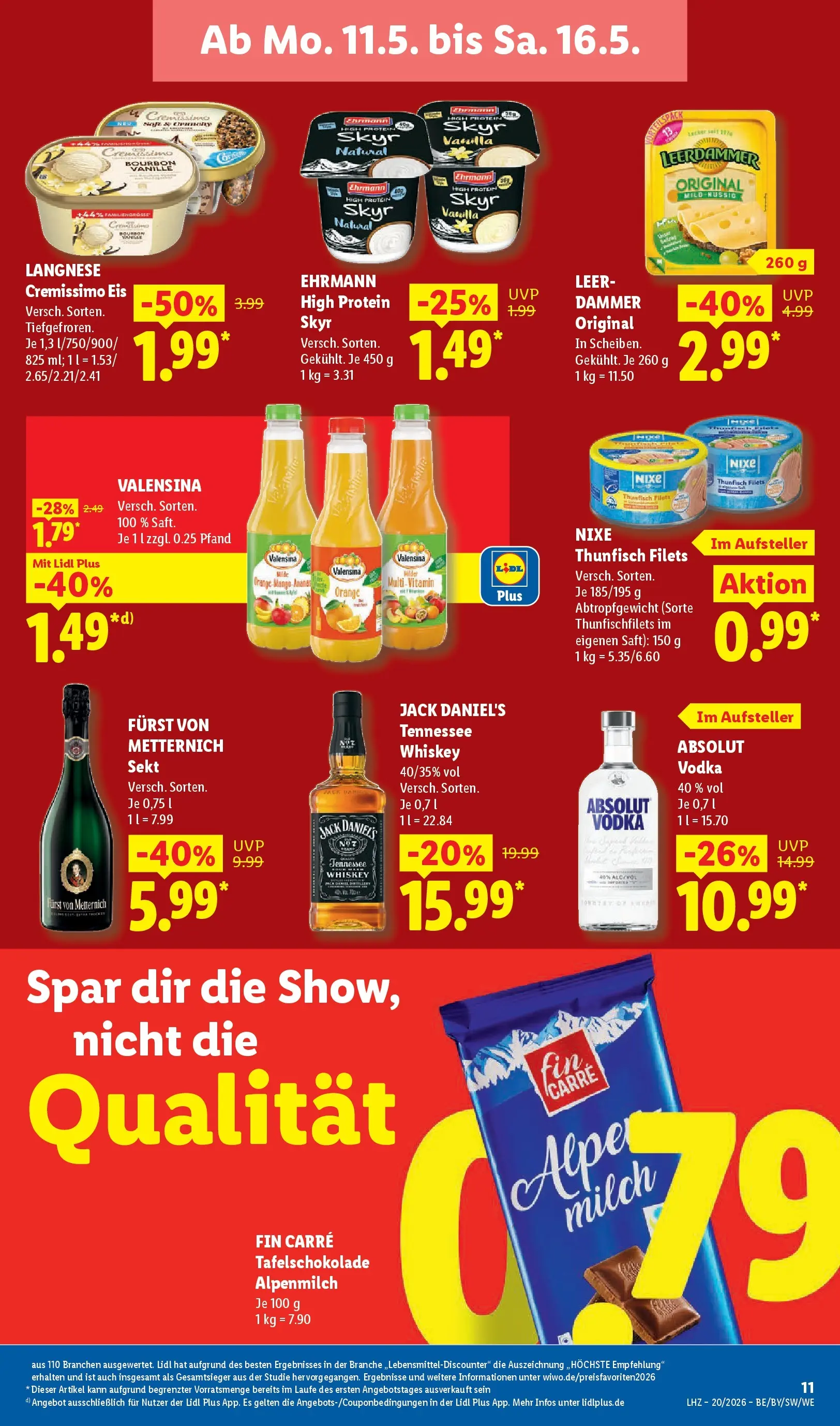 Lidl Prospekt Einbeck (ab 11.05.2026) zum Blättern » Angebote | Seite: 19 | Produkte: Skyr, Saft, Bourbon, Whiskey