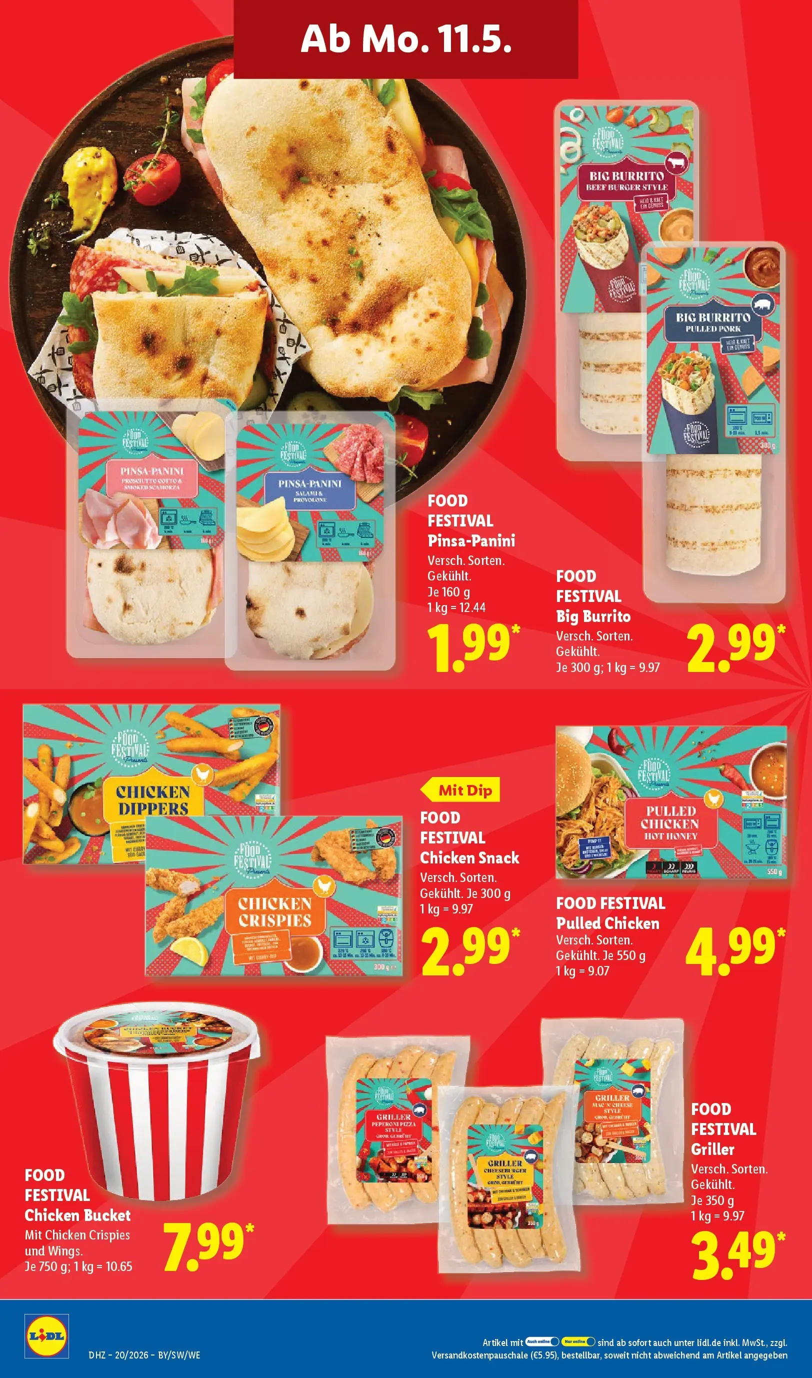 Lidl Prospekt Einbeck (ab 11.05.2026) zum Blättern » Angebote | Seite: 26 | Produkte: Burger, Pizza, Griller