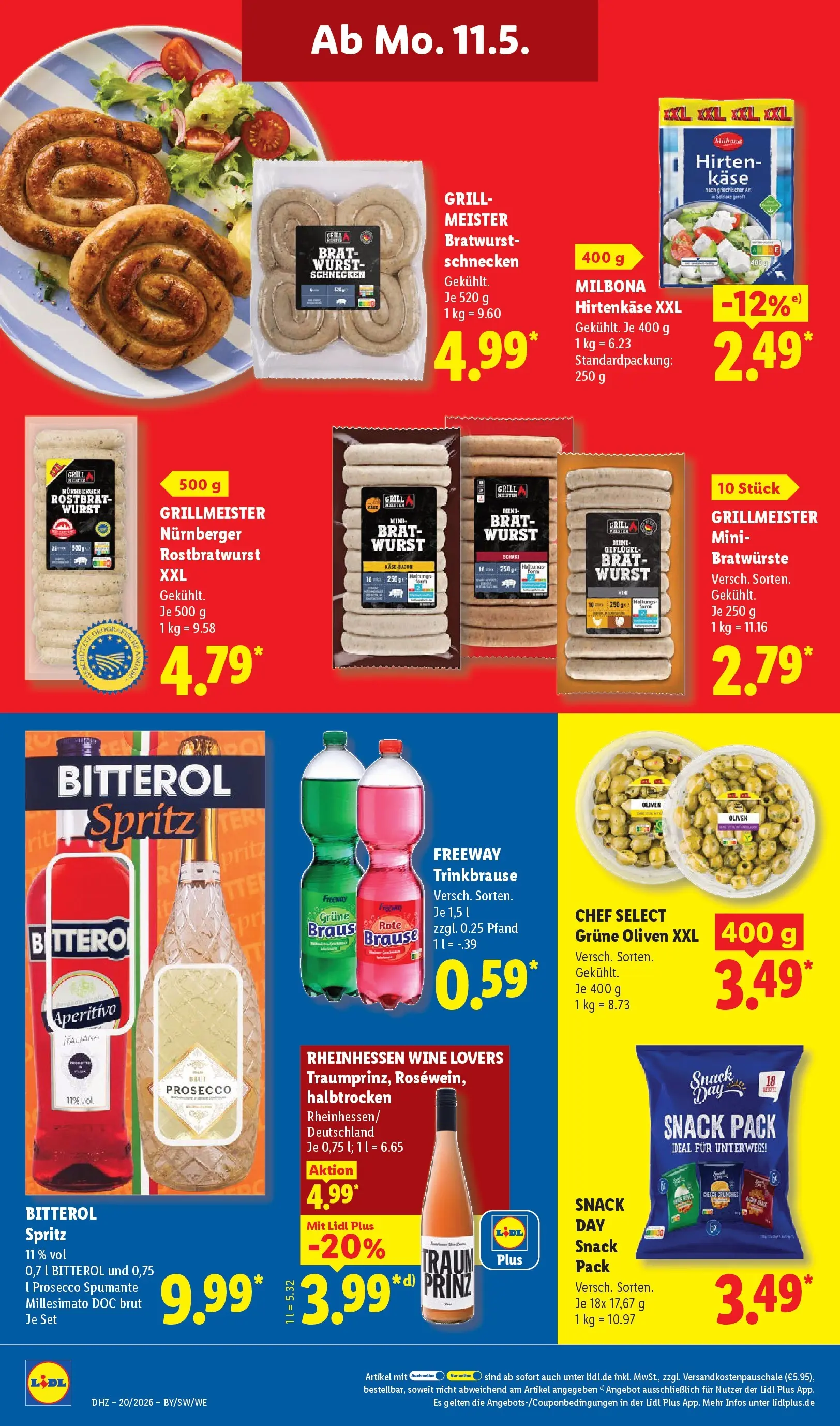 Lidl Prospekt Einbeck (ab 11.05.2026) zum Blättern » Angebote | Seite: 32 | Produkte: Grill, Käse, Prosecco, Wurst