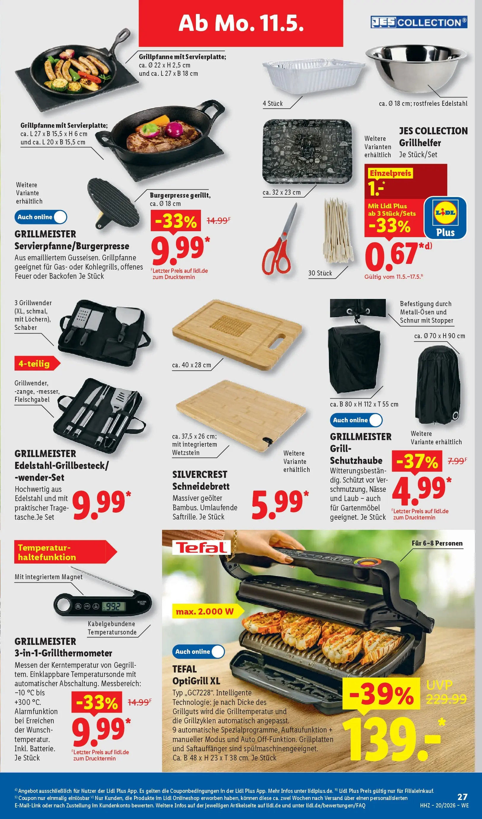 Lidl Prospekt Einbeck (ab 11.05.2026) zum Blättern » Angebote | Seite: 47 | Produkte: Grill, Gartenmöbel, Backofen