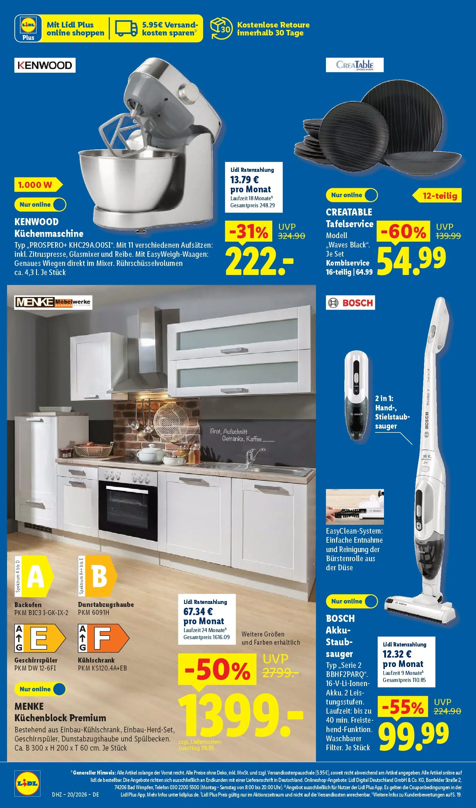 Lidl Prospekt Wahlstedt (ab 11.05.2026) zum Blättern » Angebote | Seite: 50 | Produkte: Bosch, Kaffee, Kühlschrank, Backofen