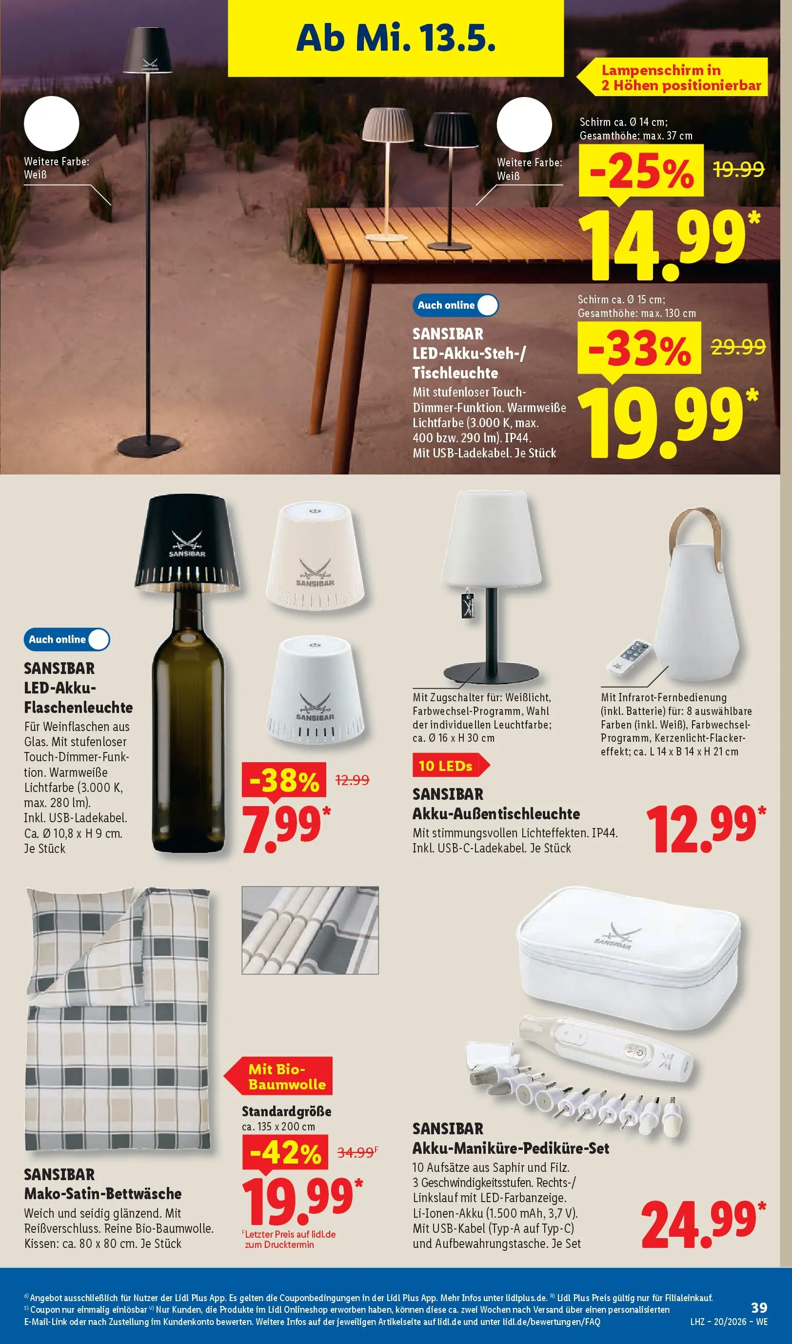 Lidl Prospekt Einbeck (ab 11.05.2026) zum Blättern » Angebote | Seite: 61 | Produkte: Kissen, Batterie, Lampenschirm