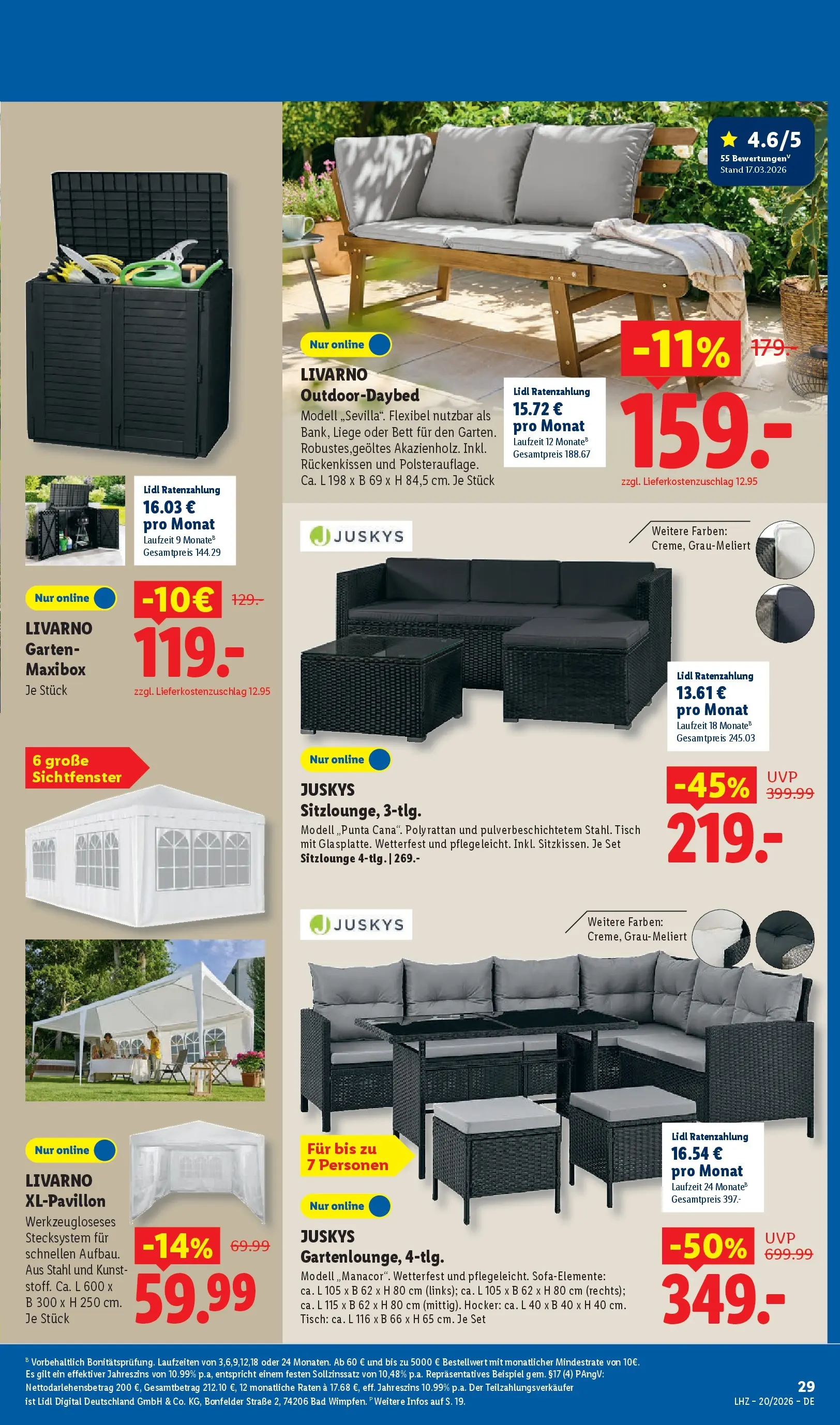 Lidl Prospekt Weikersheim (ab 11.05.2026) zum Blättern » Angebote | Seite: 11 | Produkte: Bett, Tisch, Liege, Bad