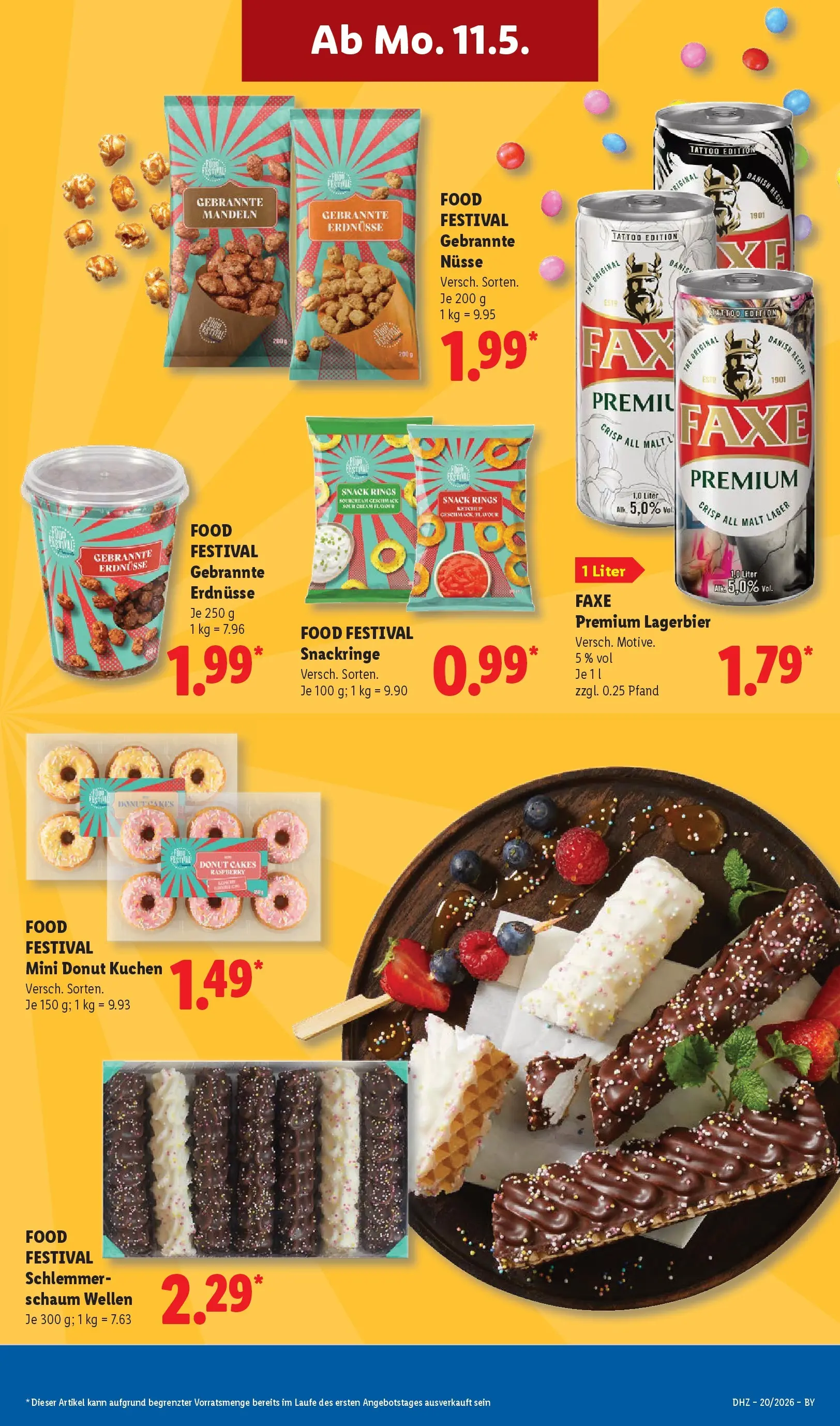 Lidl Prospekt Hof-innenstadt (ab 11.05.2026) zum Blättern » Angebote | Seite: 23 | Produkte: Erdnüsse, Mandeln, Kuchen, Nüsse