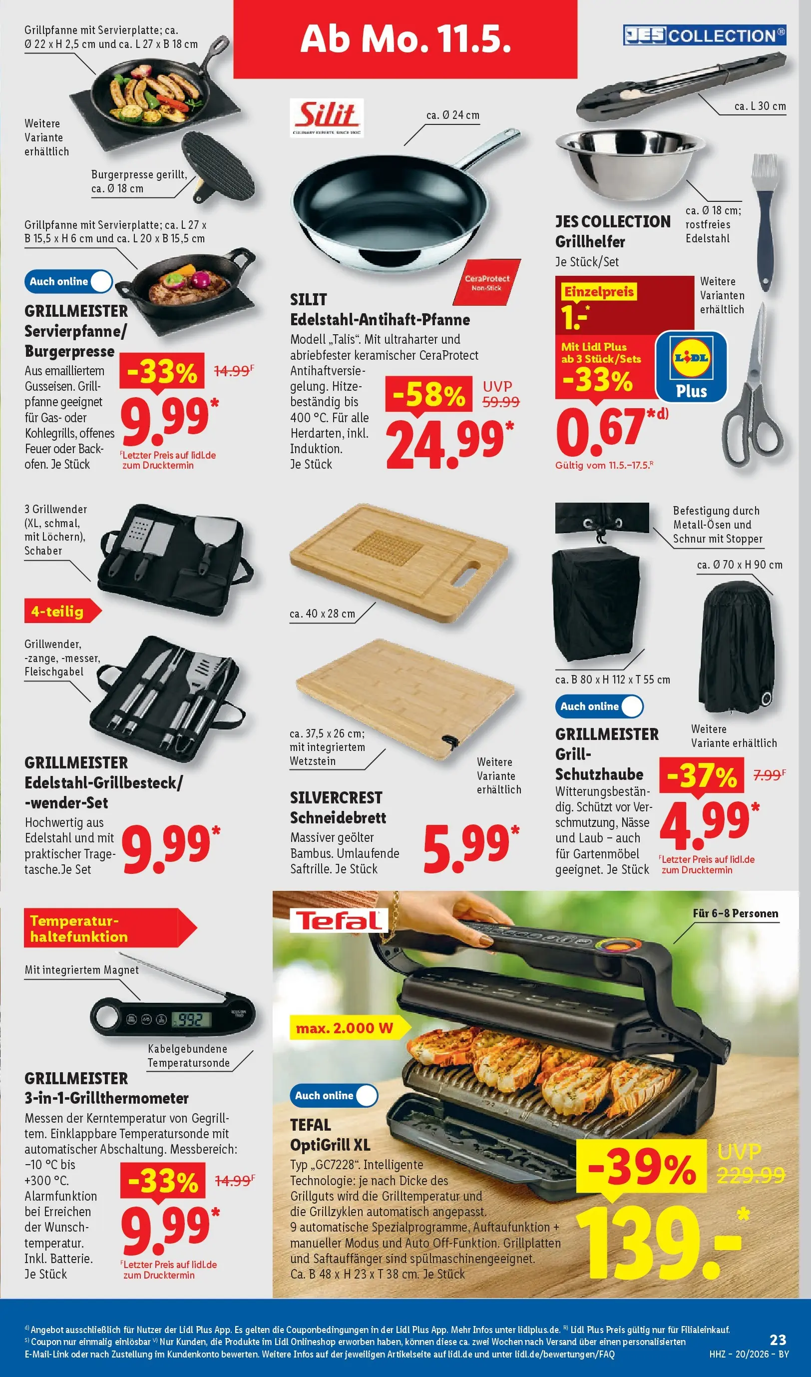 Lidl Prospekt Hof-innenstadt (ab 11.05.2026) zum Blättern » Angebote | Seite: 43 | Produkte: Grill, Gartenmöbel