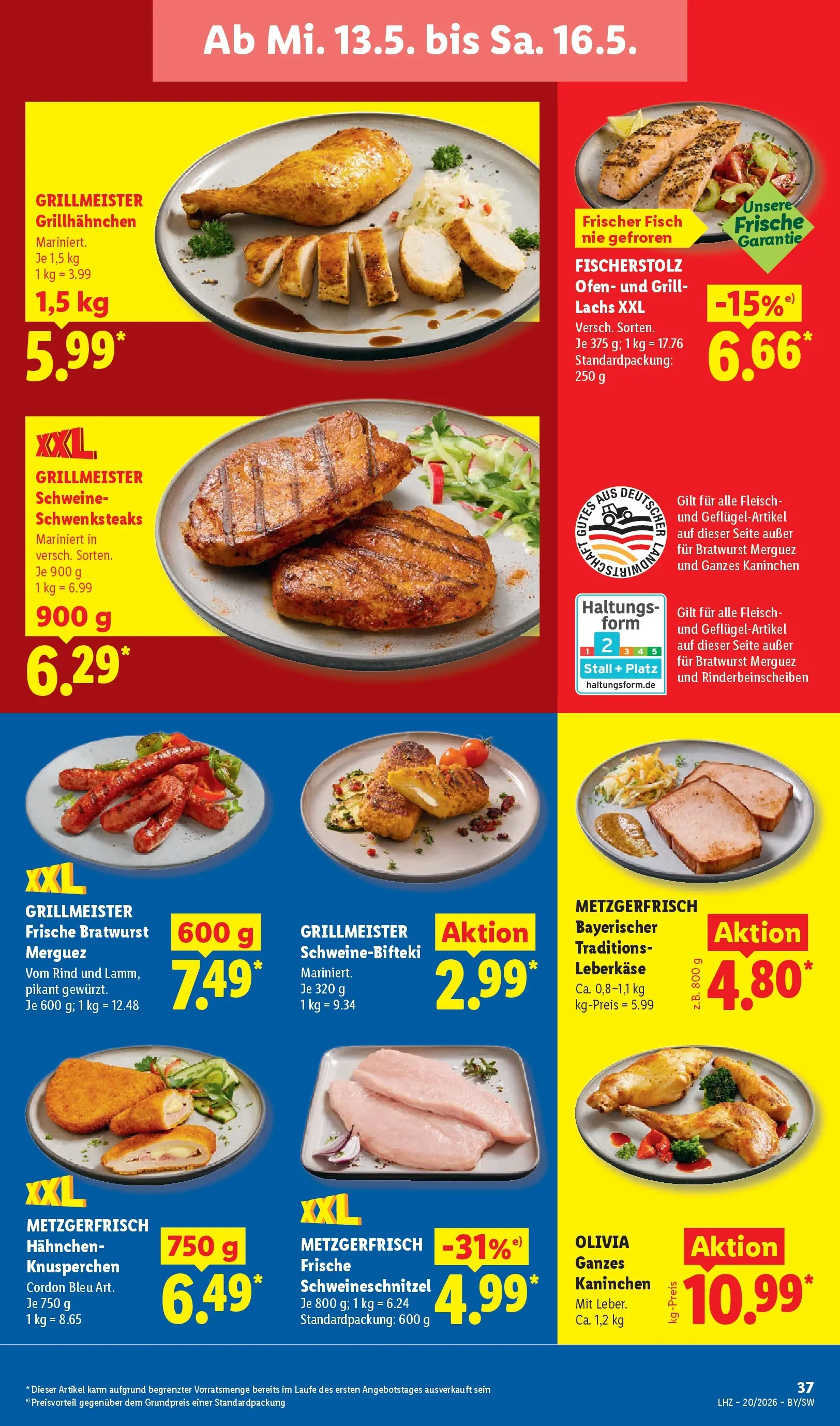 Lidl Prospekt Weikersheim (ab 11.05.2026) zum Blättern » Angebote | Seite: 65 | Produkte: Hahnchen, Fisch, Lachs, Fleisch