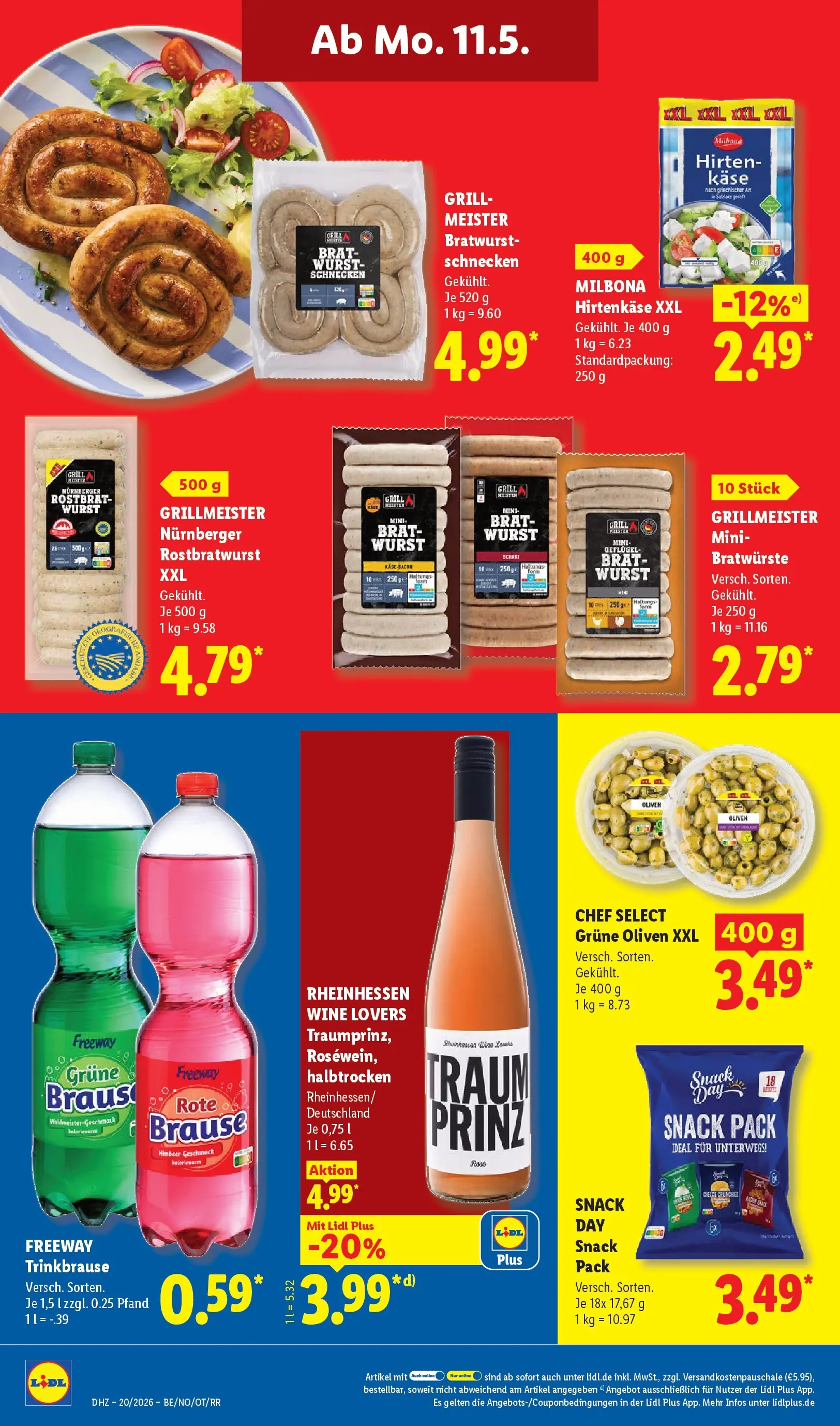 Lidl Prospekt Wahlstedt (ab 11.05.2026) zum Blättern » Angebote | Seite: 32 | Produkte: Grill, Käse, Bratwurst, Wurst