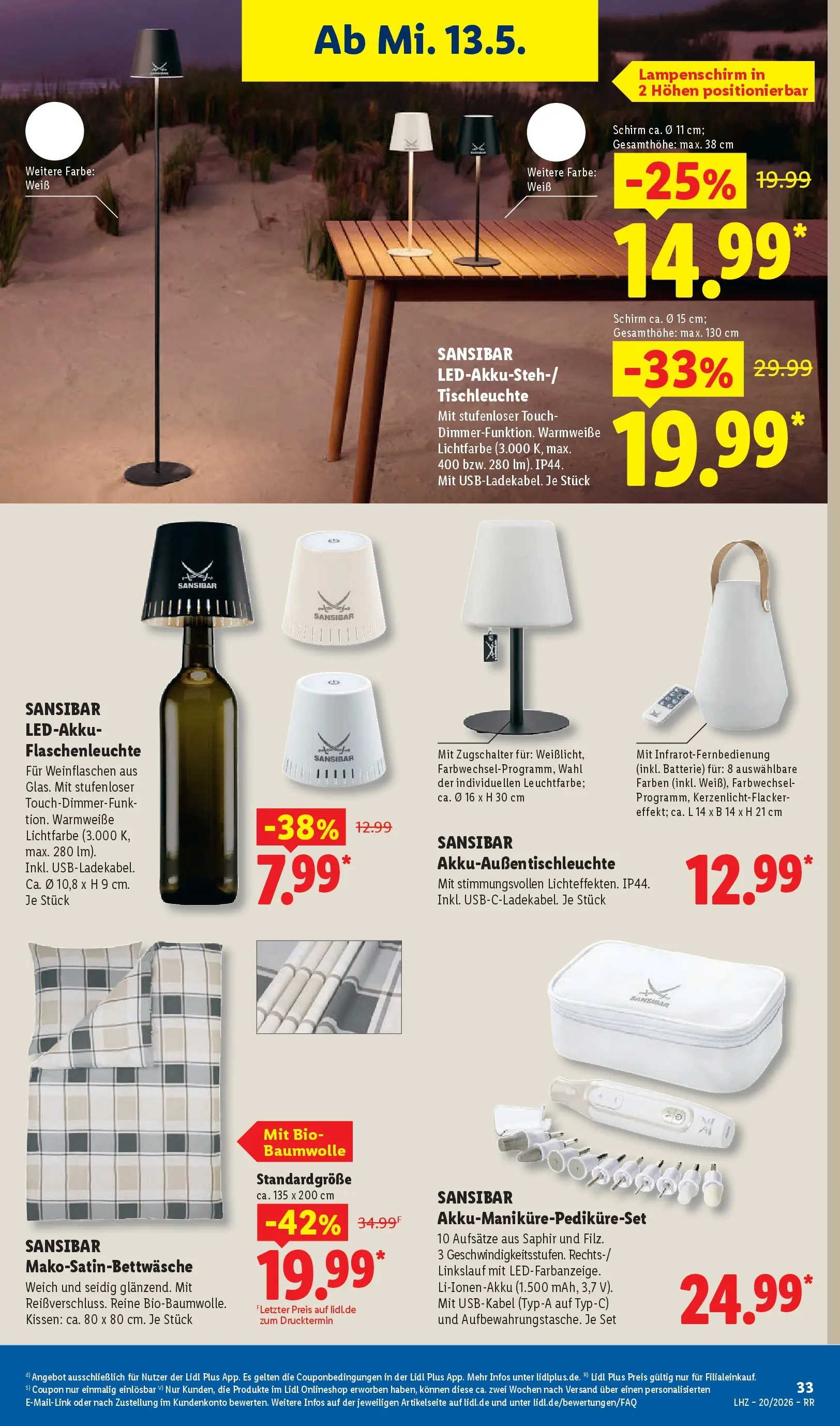 Lidl Prospekt Düsseldorf (ab 11.05.2026) zum Blättern » Angebote | Seite: 57 | Produkte: Kissen, Batterie, Lampenschirm