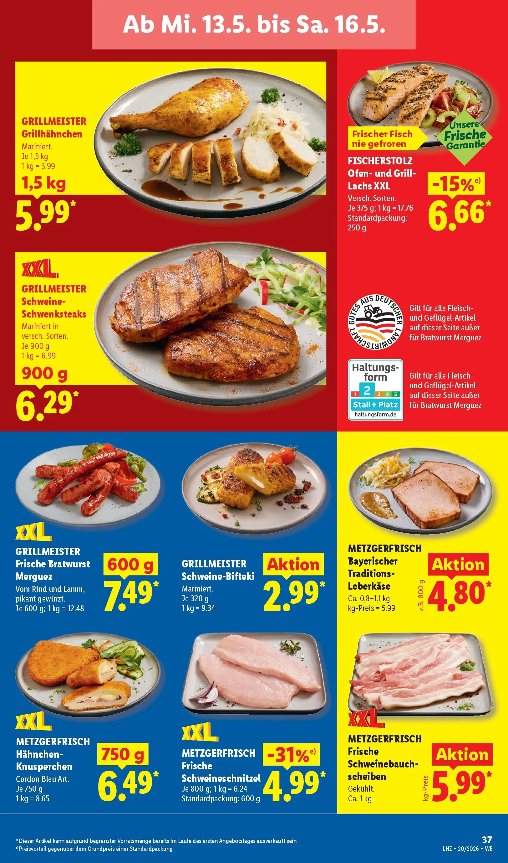 Lidl Prospekt Künzell (ab 11.05.2026) zum Blättern » Angebote | Seite: 65 | Produkte: Ofen, Grill, Lachs, Leberkase