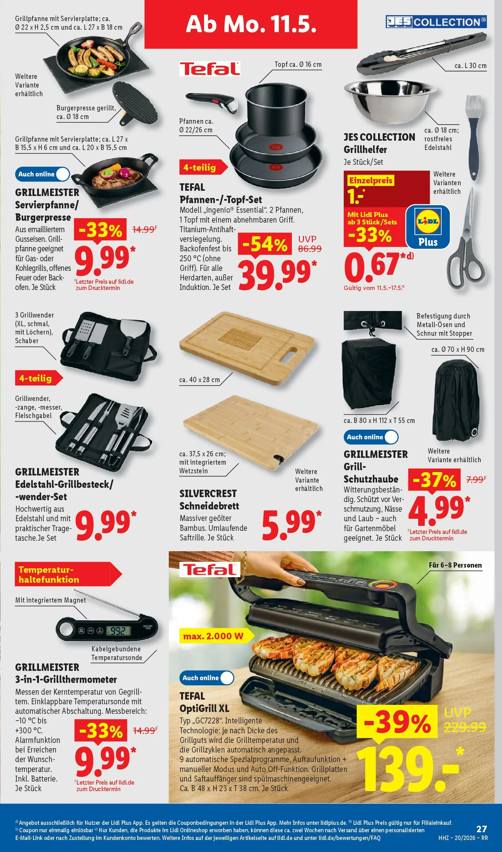 Lidl Prospekt Hagen (ab 11.05.2026) zum Blättern » Angebote | Seite: 47 | Produkte: Grill, Gartenmöbel
