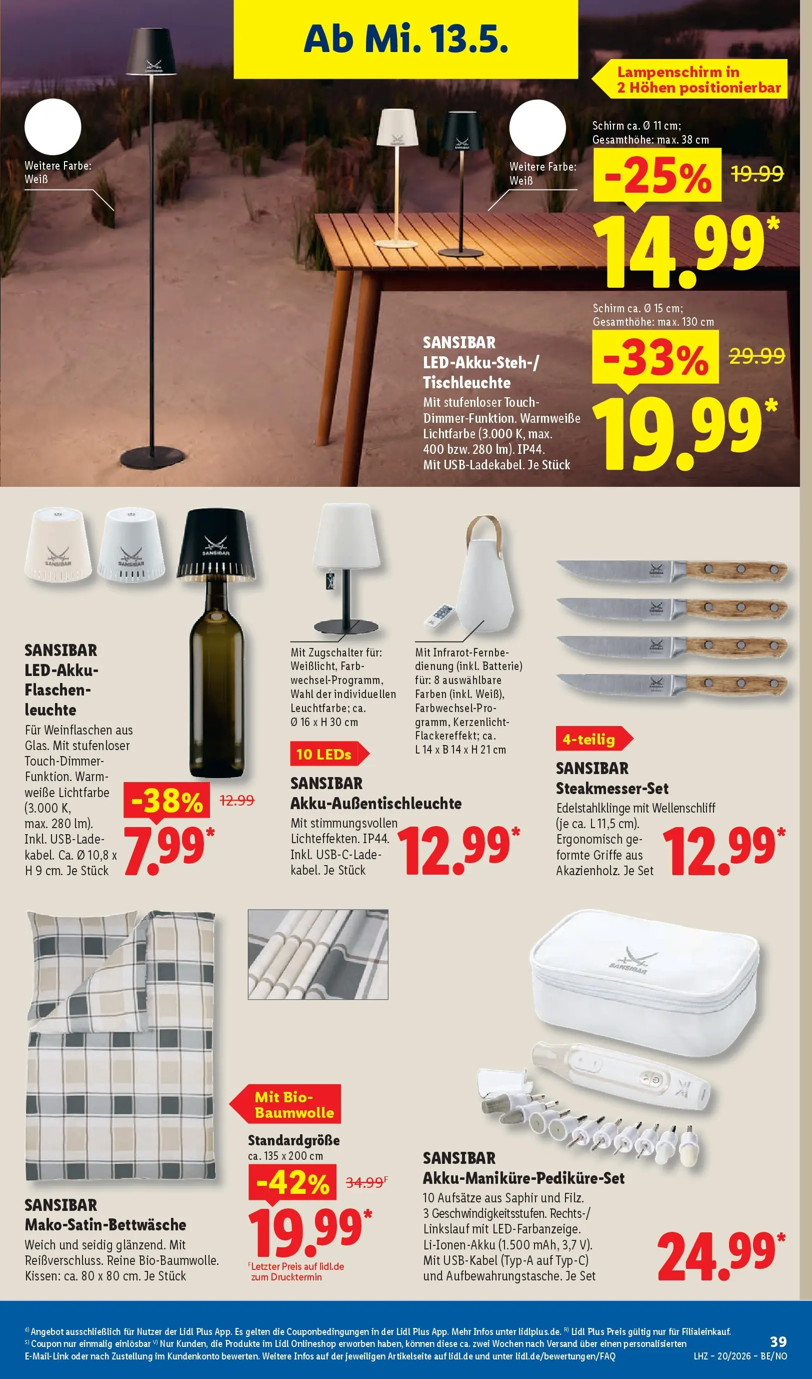 Lidl Prospekt Wahlstedt (ab 11.05.2026) zum Blättern » Angebote | Seite: 61 | Produkte: Kissen, Batterie, Lampenschirm
