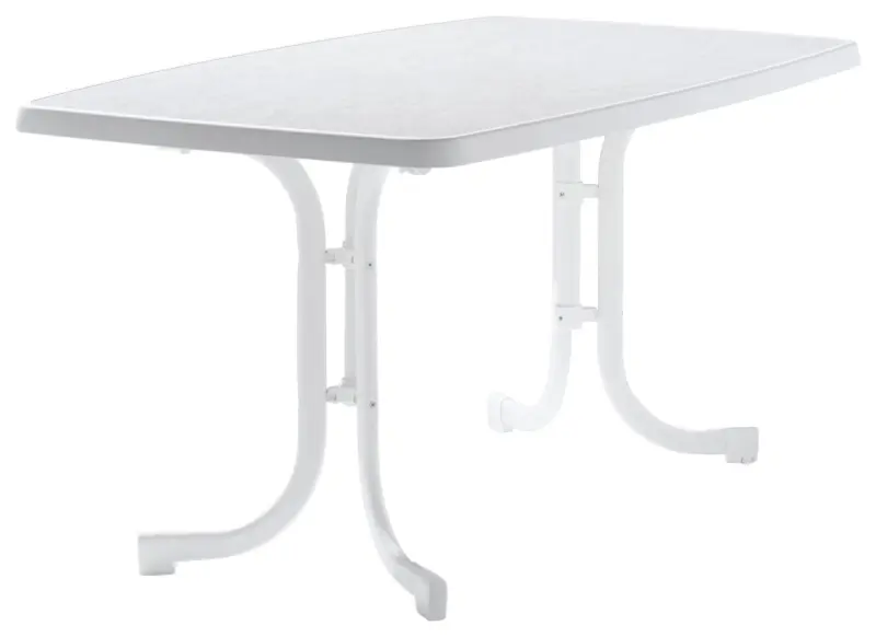 Gartentisch ca. 150x90x72cm Wei&szlig;
