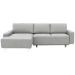 XXXLutz Lauterach - Ihr M&ouml;belhaus bei Bregenz Ecksofa in Mikrovelours Naturfarben 160/248 cm