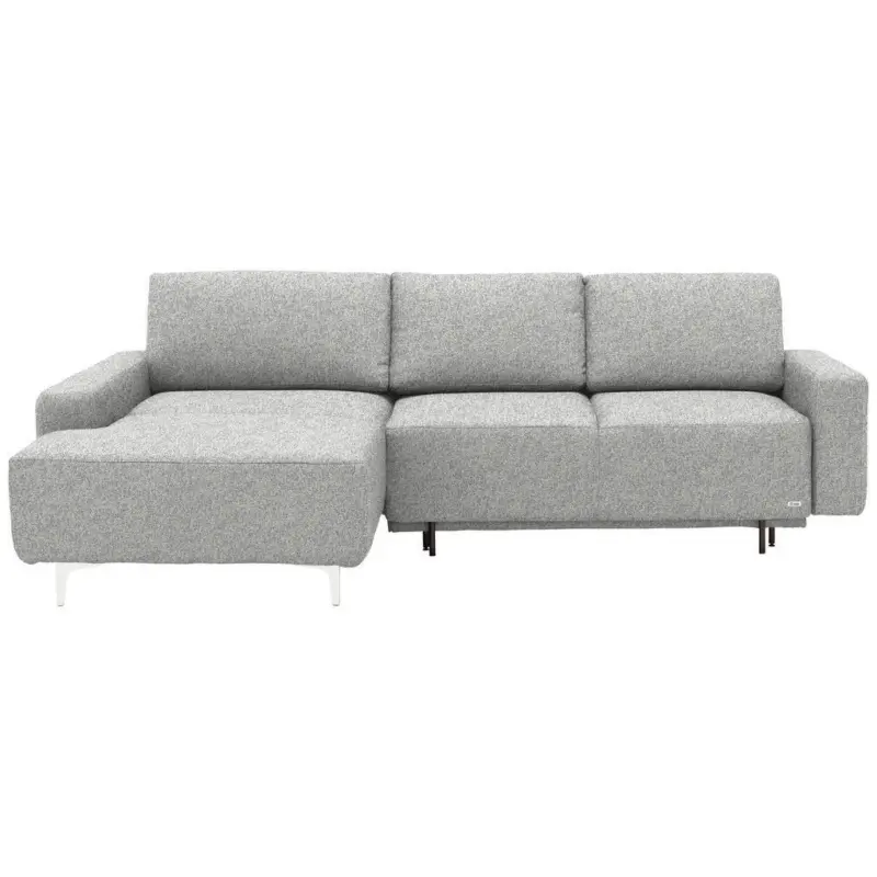 Ecksofa in Mikrovelours Naturfarben 160/248 cm