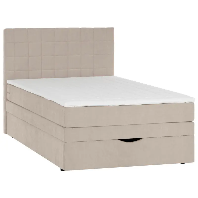 Boxspringbett 100/200 cm in Beige