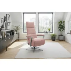 Relaxsessel in Textil Altrosa