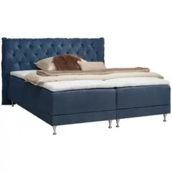 Boxspringbett 160/200 cm in Blau