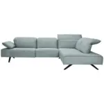 XXXLutz Lauterach - Ihr M&ouml;belhaus bei Bregenz Ecksofa in Echtleder Hellblau 290/230 cm