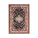 XXXLutz Lauterach - Ihr M&ouml;belhaus bei Bregenz Webteppich 120/170 cm Blossom Traditional Rosa, Schwarz