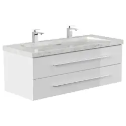 WASCHTISCHKOMBI Yamo, Wei&szlig; HG B: 130cm
