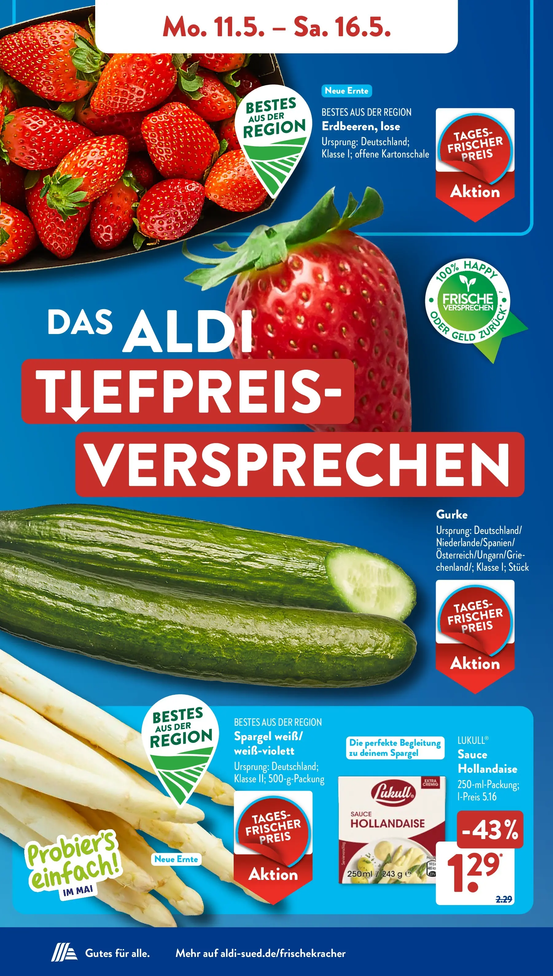 Aldi Süd - Aldi Süd: Wochenangebote (ab 10.05.2026) zum Blättern | Seite: 3 | Produkte: Spargel