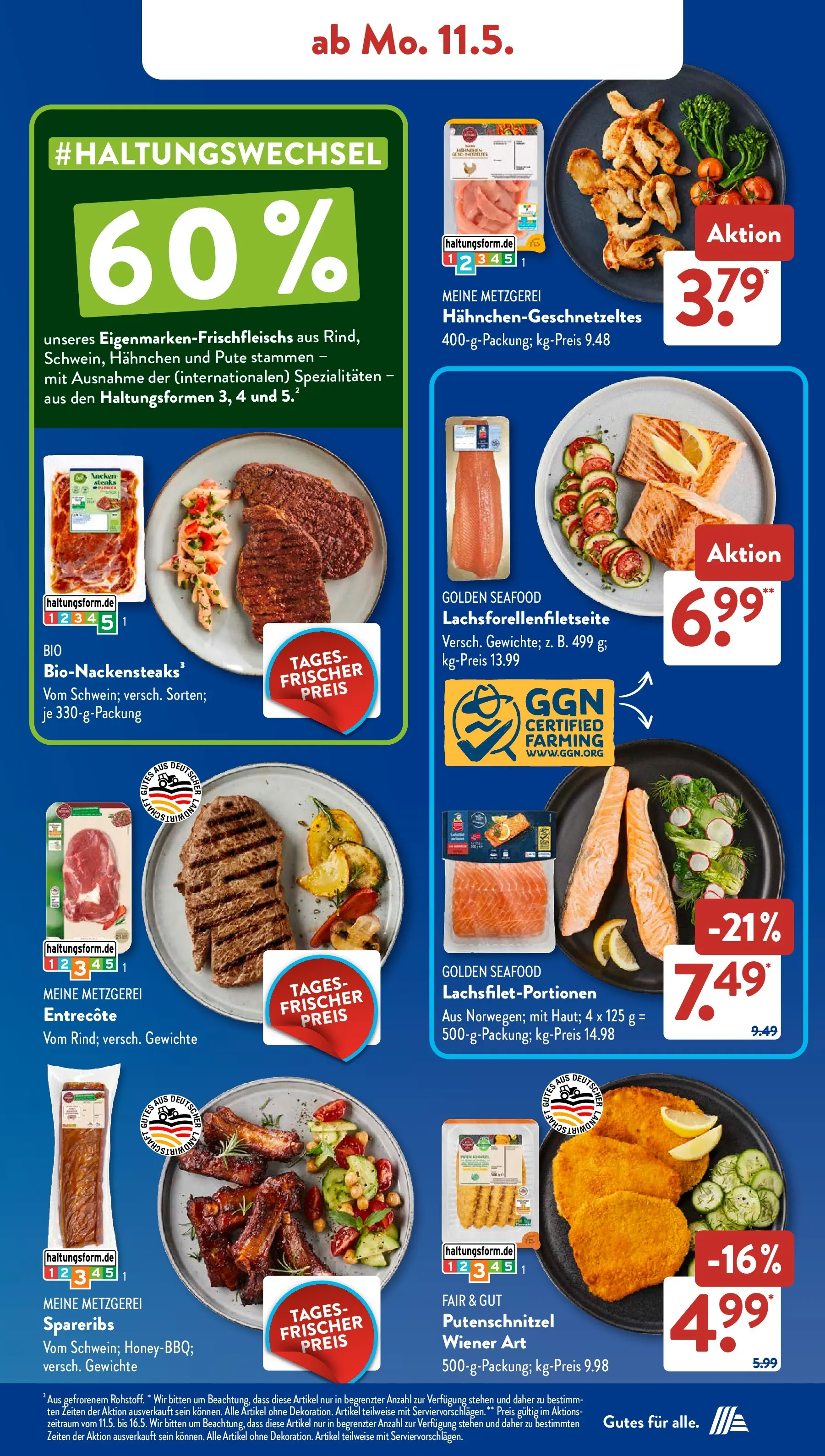 Aldi Süd - Aldi Süd: Wochenangebote (ab 10.05.2026) zum Blättern | Seite: 8 | Produkte: Pute, Hahnchen, Entrecote, Putenschnitzel