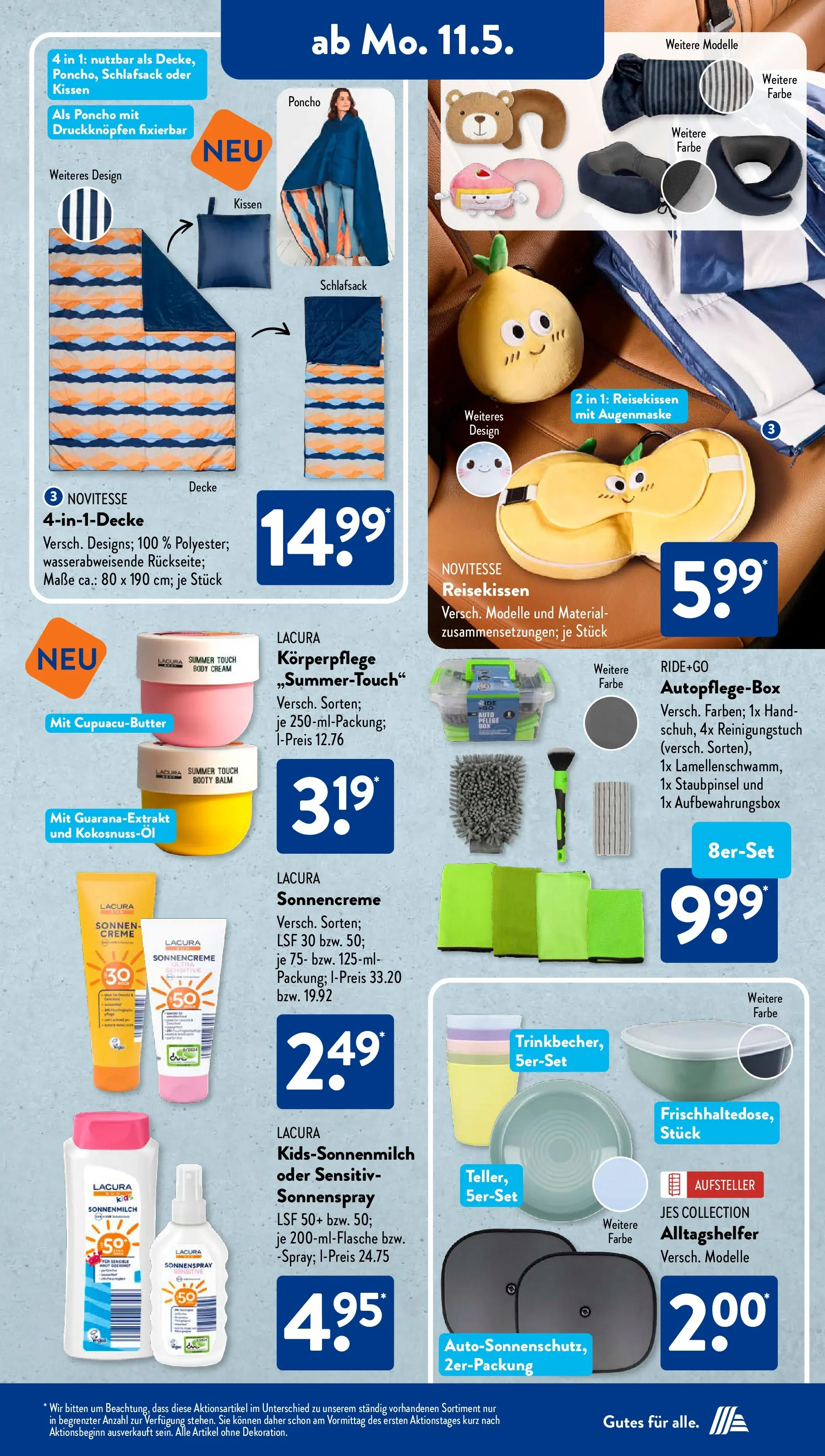 Aldi Süd - Aldi Süd: Wochenangebote (ab 10.05.2026) zum Blättern | Seite: 12 | Produkte: Poncho, Creme, Sonnencreme, Augenmaske