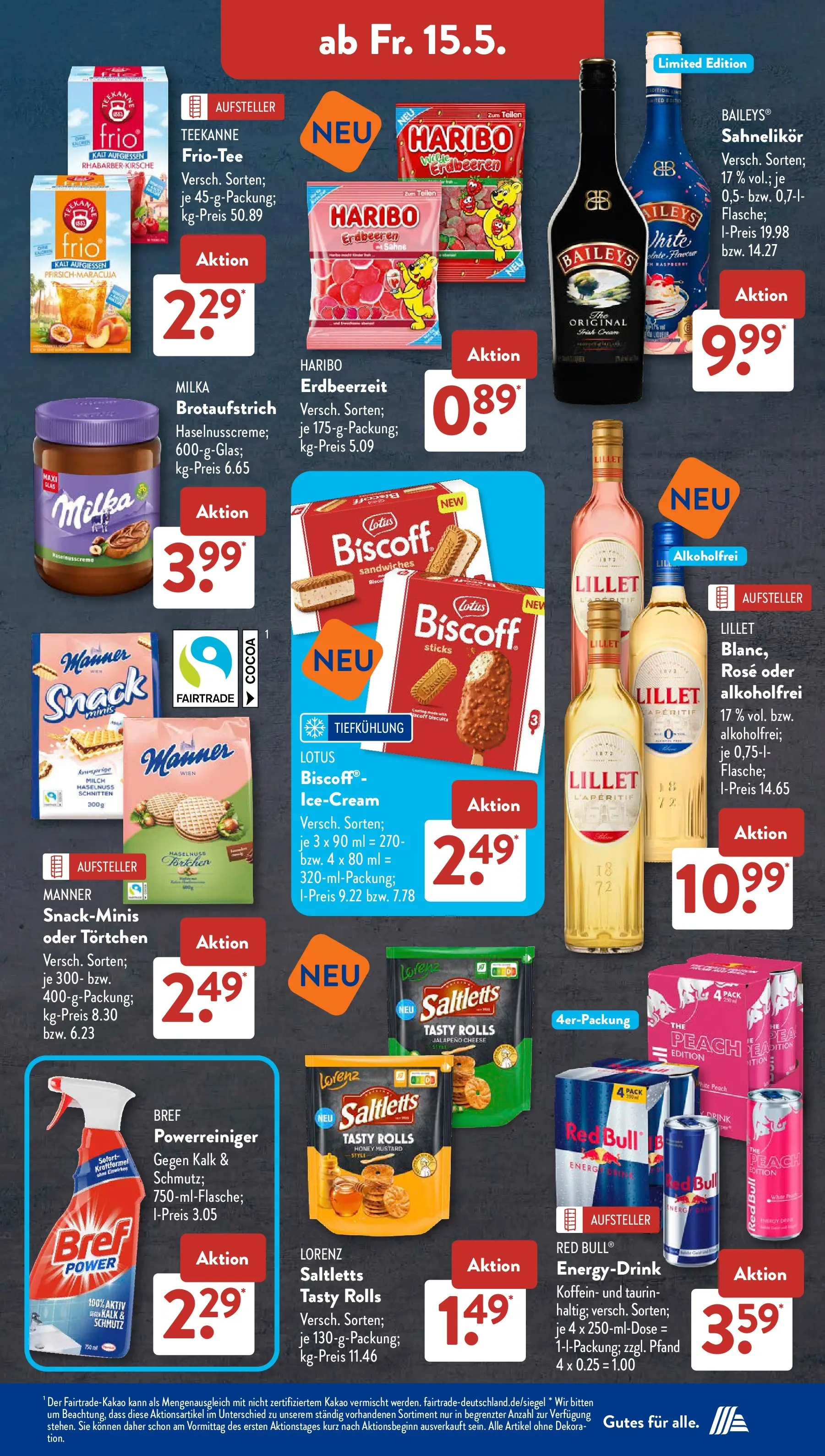 Aldi Süd - Aldi Süd: Wochenangebote (ab 10.05.2026) zum Blättern | Seite: 22 | Produkte: Haribo, Milka, Lillet, Erdbeeren