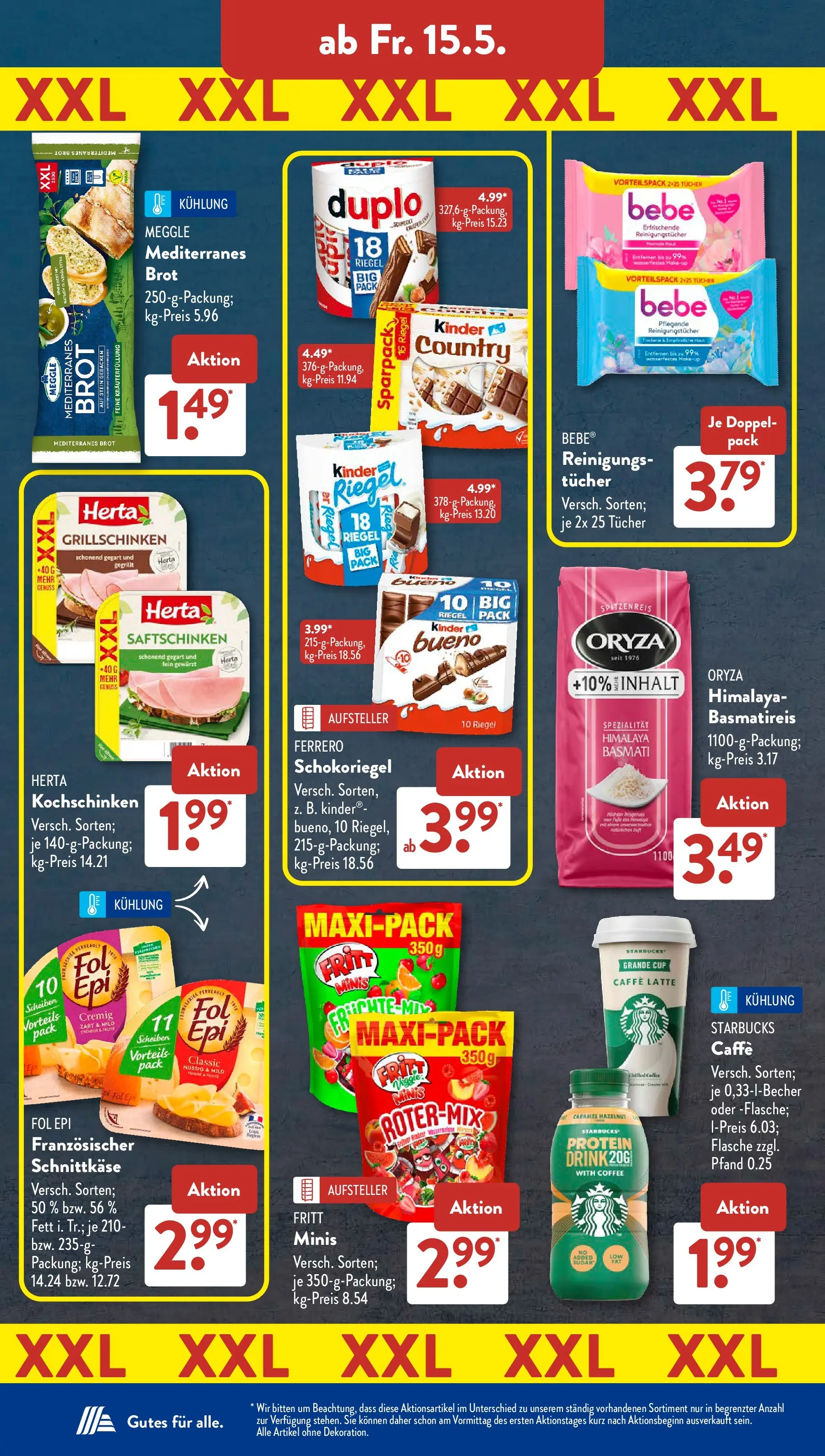 Aldi Süd - Aldi Süd: Wochenangebote (ab 10.05.2026) zum Blättern | Seite: 23 | Produkte: Basmatireis, Starbucks, Reinigungstücher, Brot