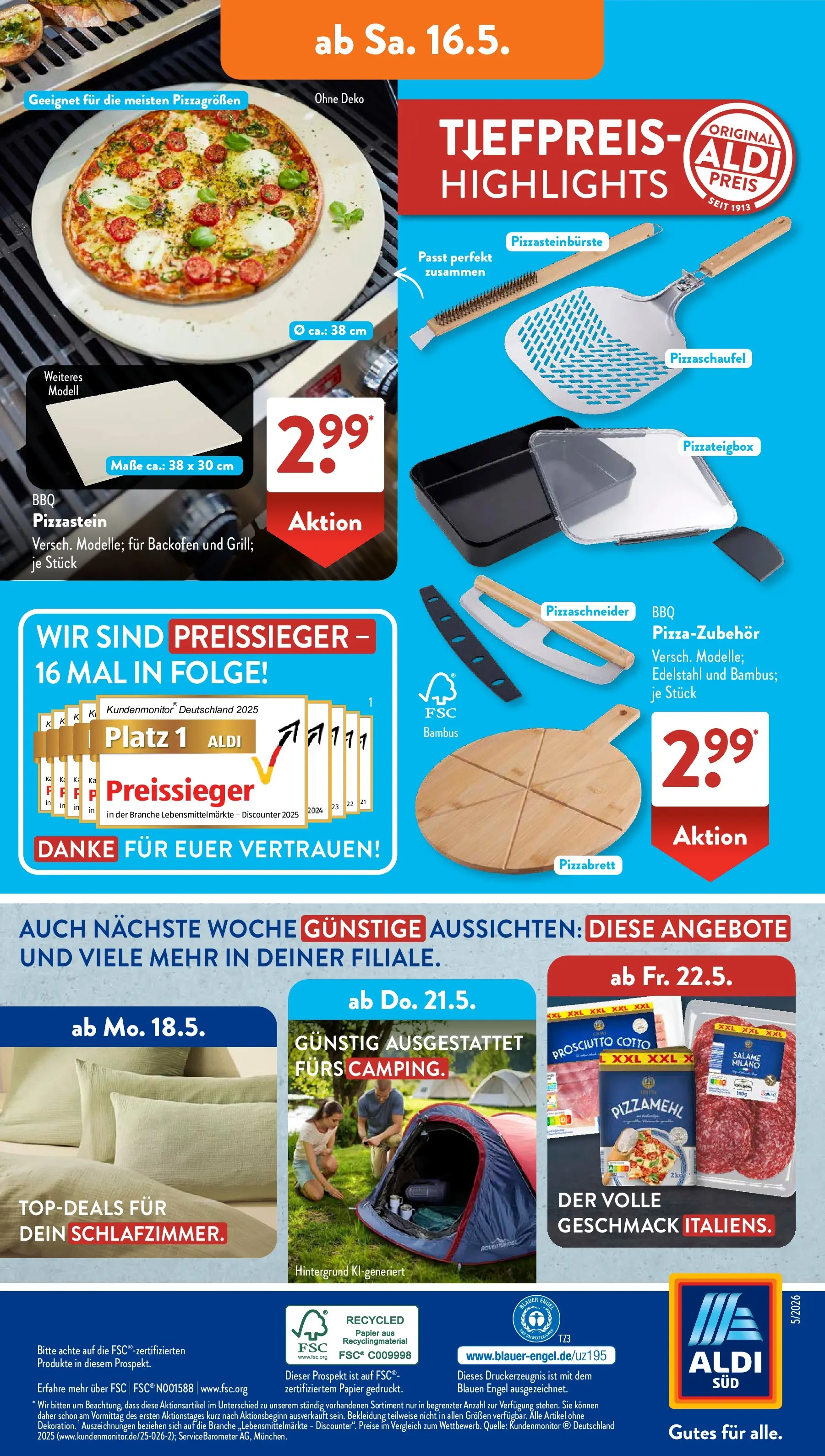 Aldi Süd - Aldi Süd: Wochenangebote (ab 10.05.2026) zum Blättern | Seite: 25 | Produkte: Bekleidung, Backofen