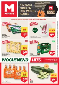 MPREIS Sillian ab 07.05.2026 gültig | Seite: 1 | Produkte: Gurken, Eis, Zucker, Orangen