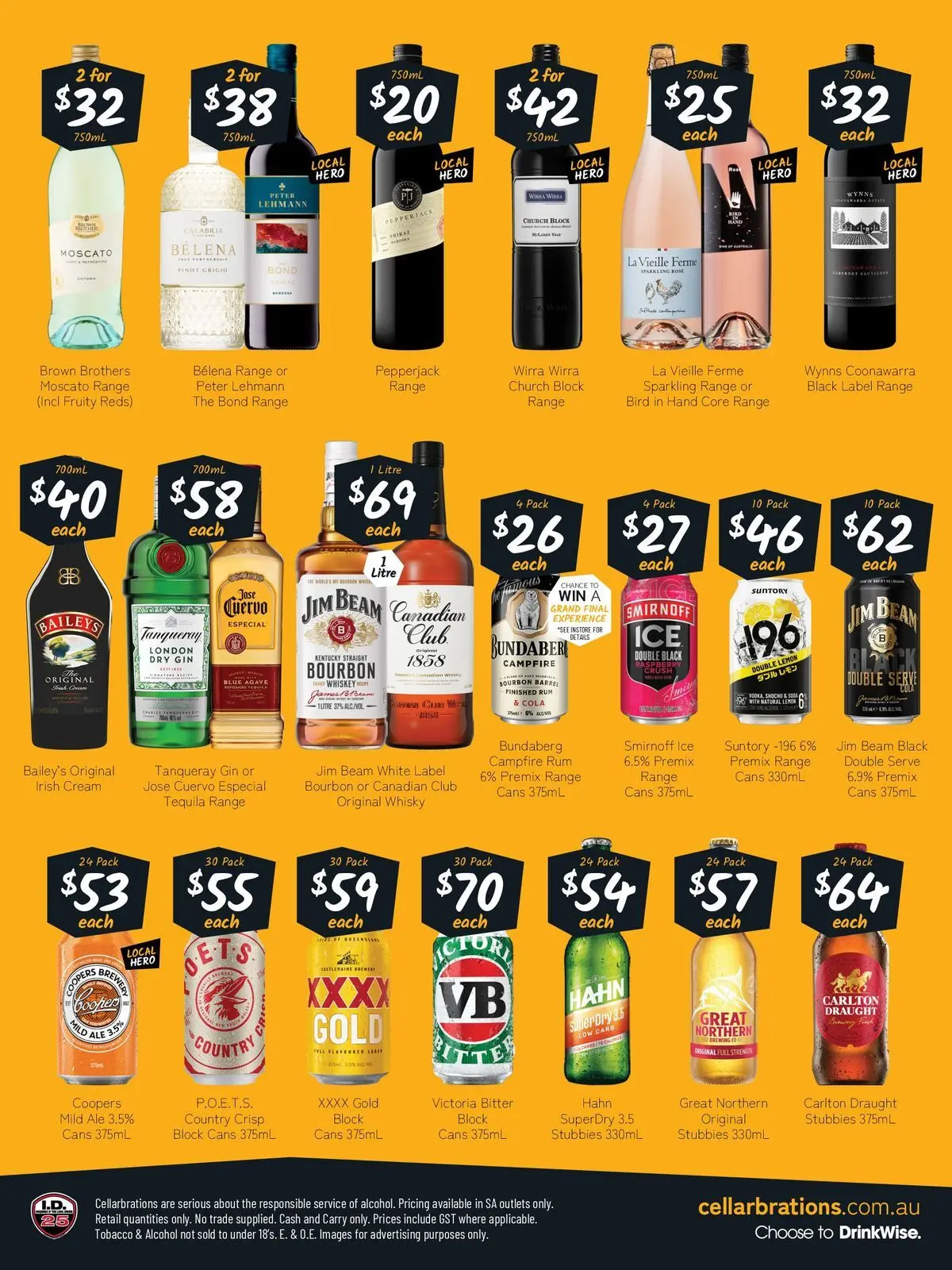 Deals - Good Shout! 04/05 - 04/05/2026 > weekly / monthly specials | Page: 2 | Products: Gin, Cream, Rum, Lemon