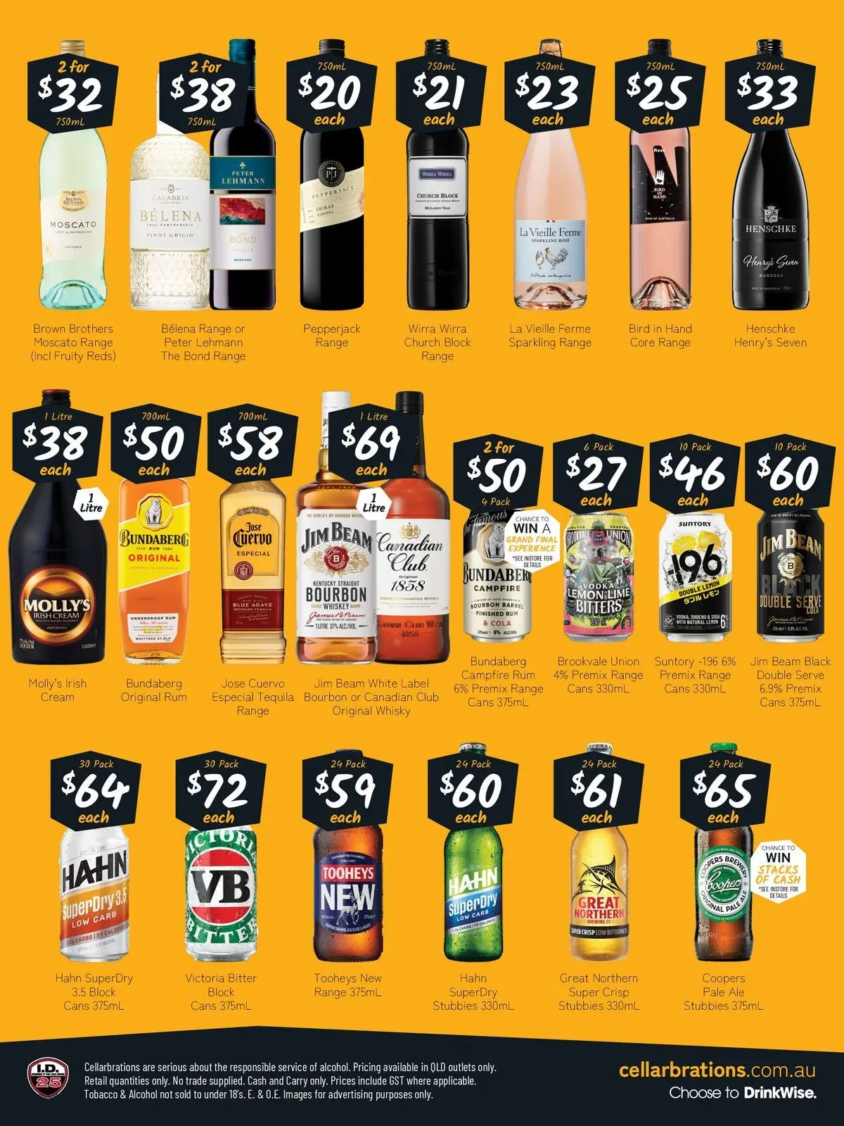 Deals - Good Shout! 04/05 - 04/05/2026 > weekly / monthly specials | Page: 2 | Products: Bourbon, Cream, Whiskey, Lime
