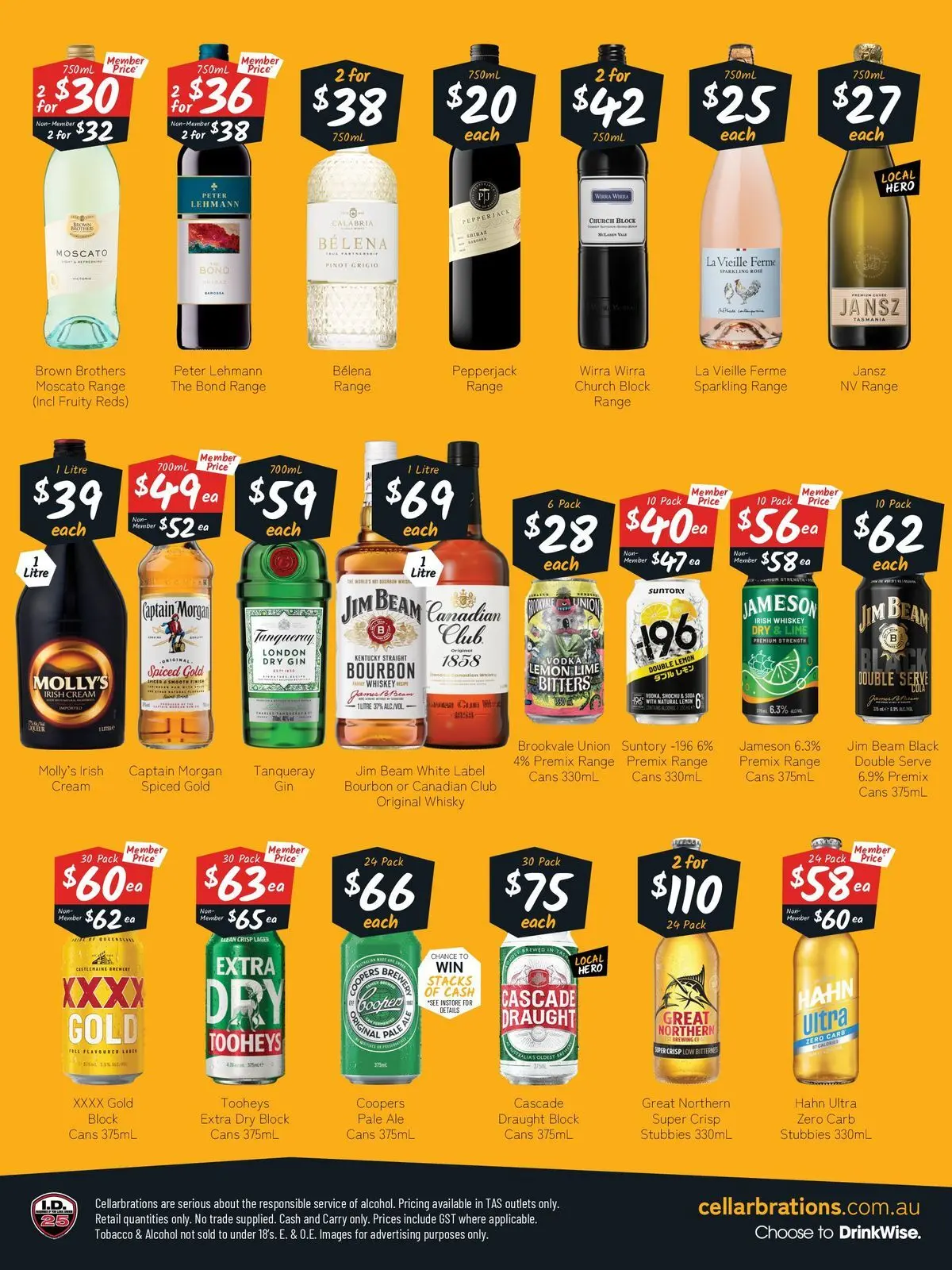 Deals - Good Shout! 04/05 - 04/05/2026 > weekly / monthly specials | Page: 2 | Products: Cream, Whiskey, Lemon, Lime