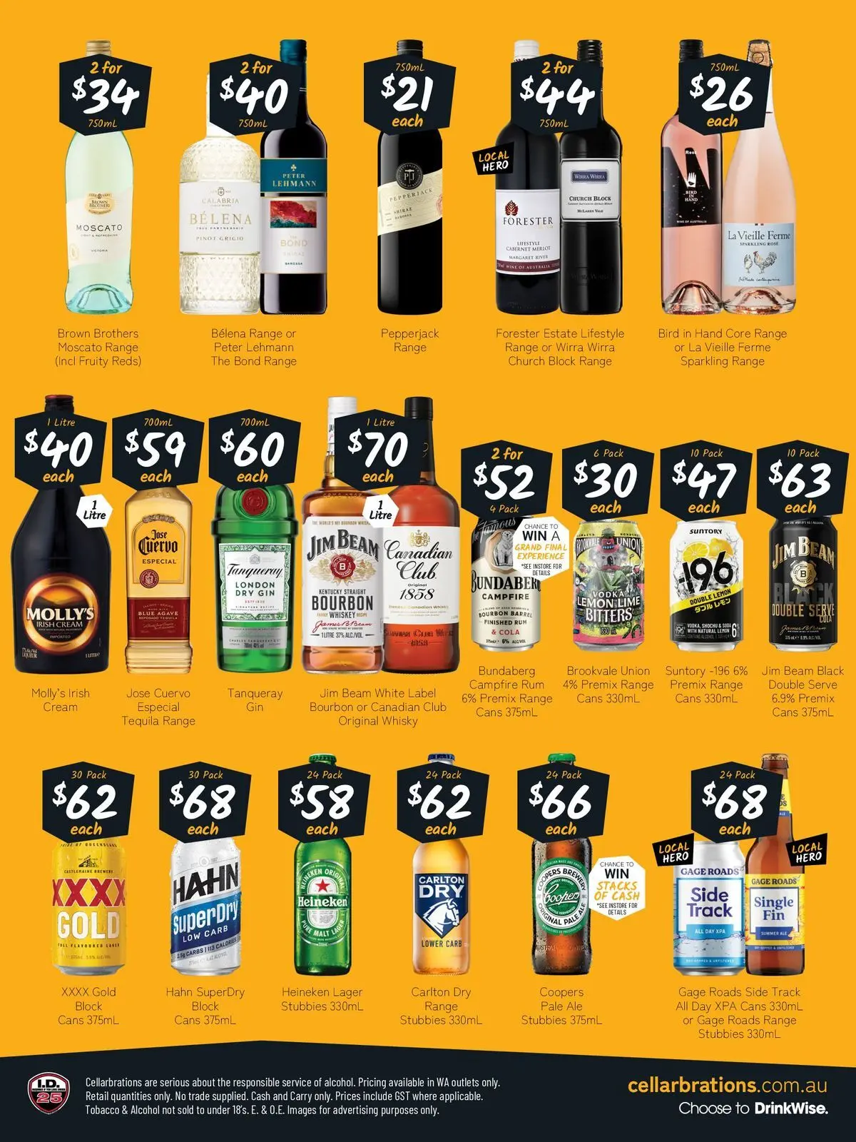Deals - Good Shout! 04/05 - 04/05/2026 > weekly / monthly specials | Page: 2 | Products: Cream, Whiskey, Rum, Lemon