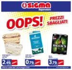 Sigma OOPS! Prezzi sbagliati, Superstore - al 20.05.2026